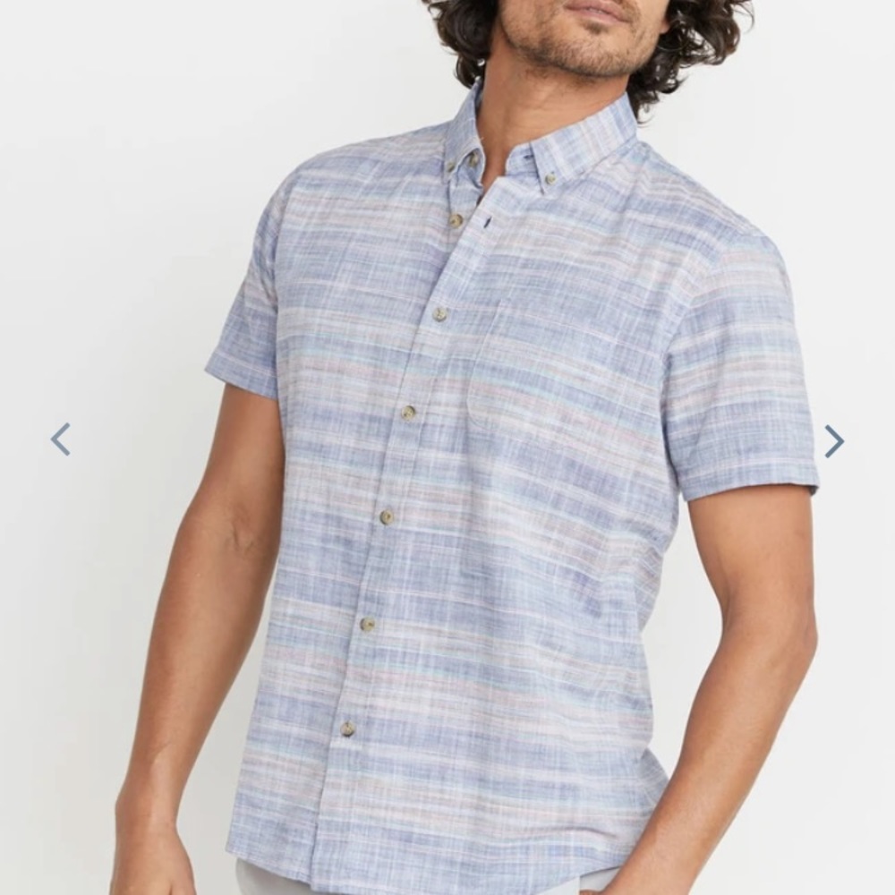 Marine Layer Skylime shirtsleeve buttondown